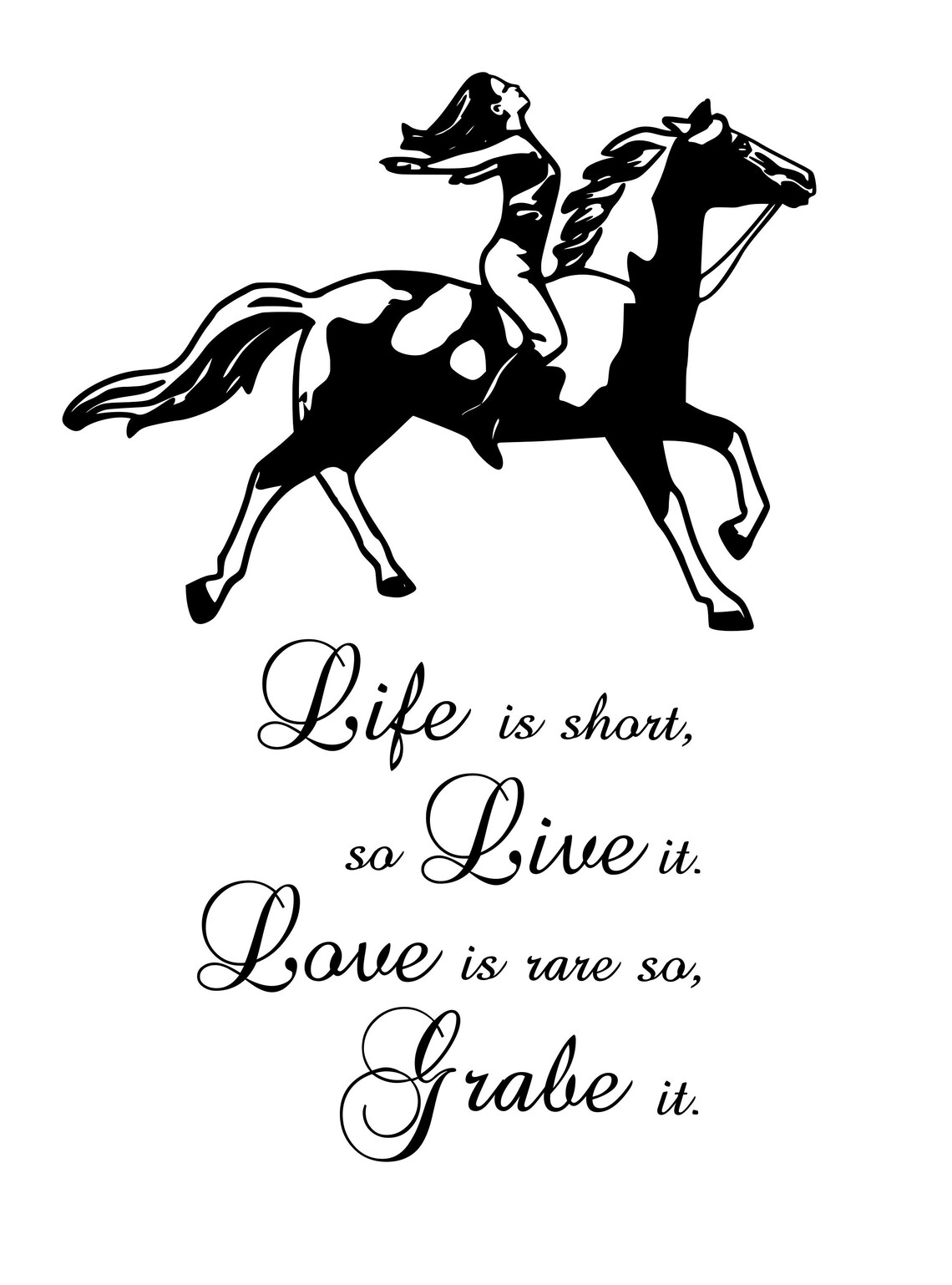Horse Horse Quote Horse Decal Quote Wall Decal Americana Etsy