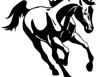 Horse Trailer, Trailer Decal, Mustang decal, Horse Decal, Trailer Horse Decal, Western Decal, Trailer Sticker 29 x 28 inches