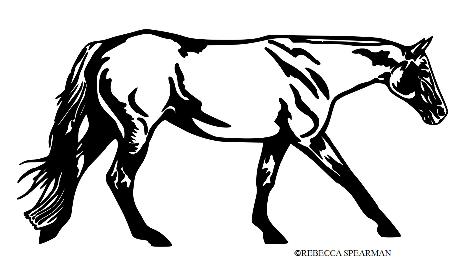 Horse Quarter Horse Wall Decal Quarter Horse Horse Decal Etsy