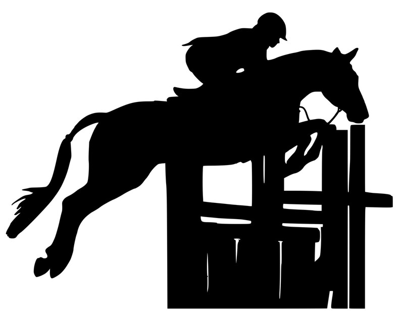 Horse Stickerjumping Horsehorse Decalvinyl Wall Sticker27 Etsy