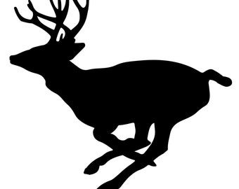 Deer, Deer Decal, Buck , Stag, Deer Running, Western Decor, Teen Room, Child's Room, Den, Cabin Decor, Wildlife Decor