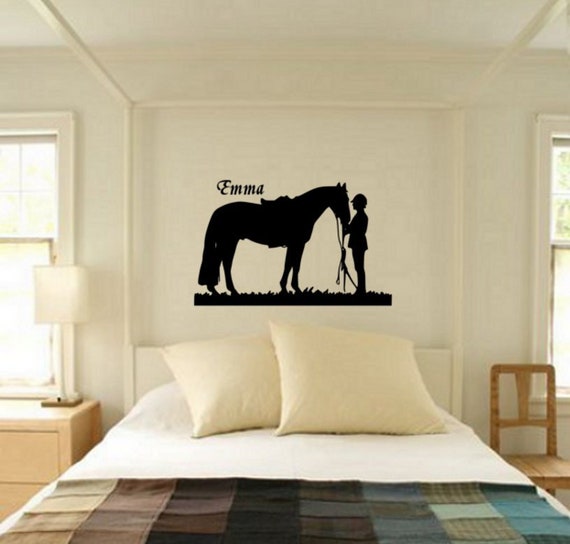 Horse Personalized Horse Personalized Personalized Decal Horse Decal English Horse Horse Wall Decal Teen Room Child S Room Sticker
