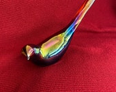 Fenton black opalescent dove 21