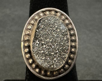 Elegant Sterling Silver Marked 925 Ring. Size is 6.