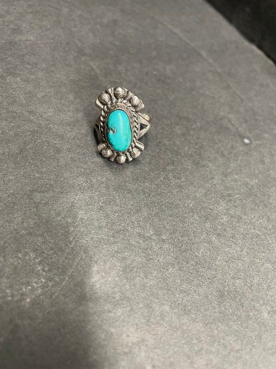 beautiful sterling silver turquoise ring