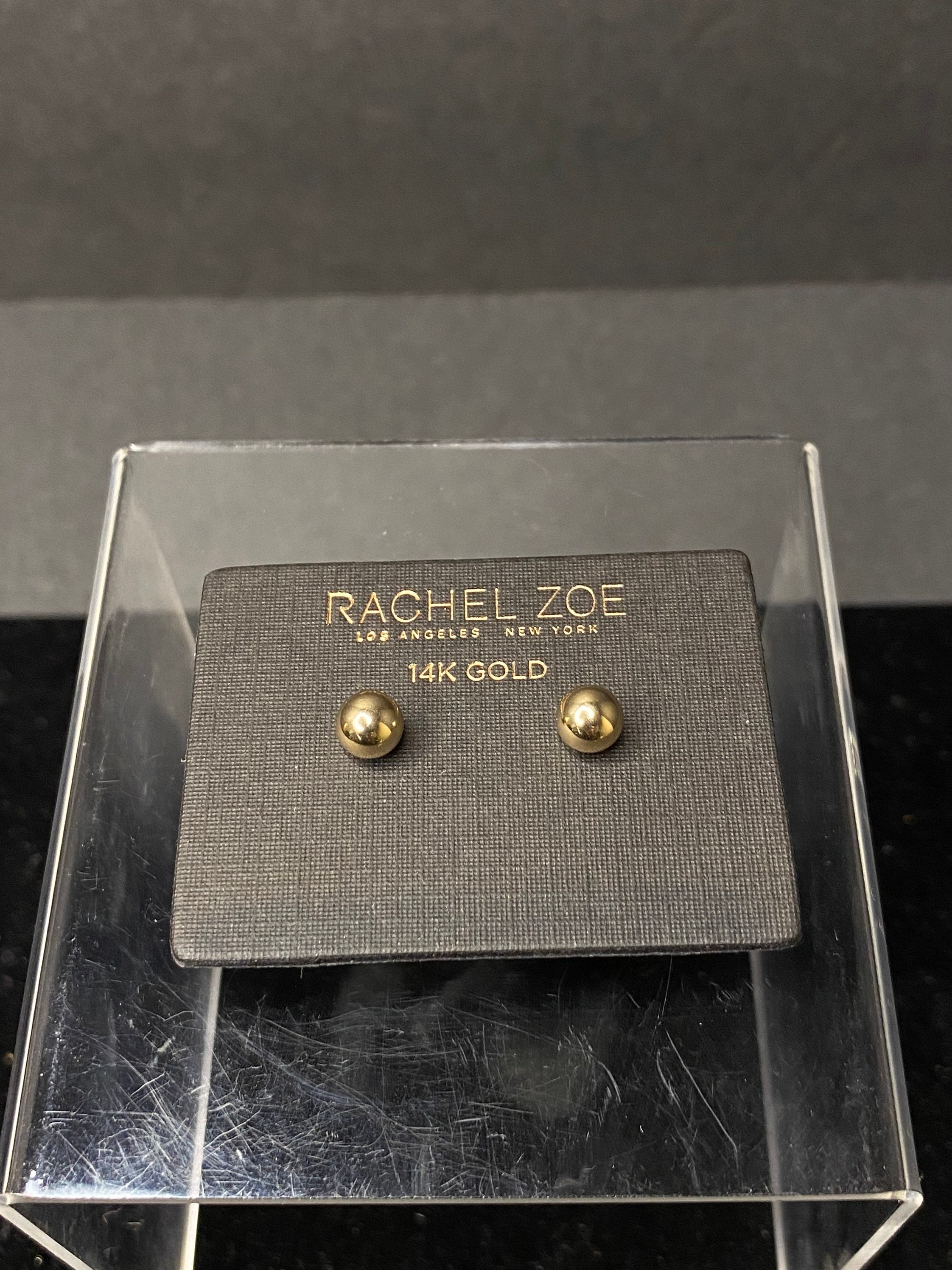 New Never Worn Round 14K Gold Rachel Zoe Earrings Etsy
