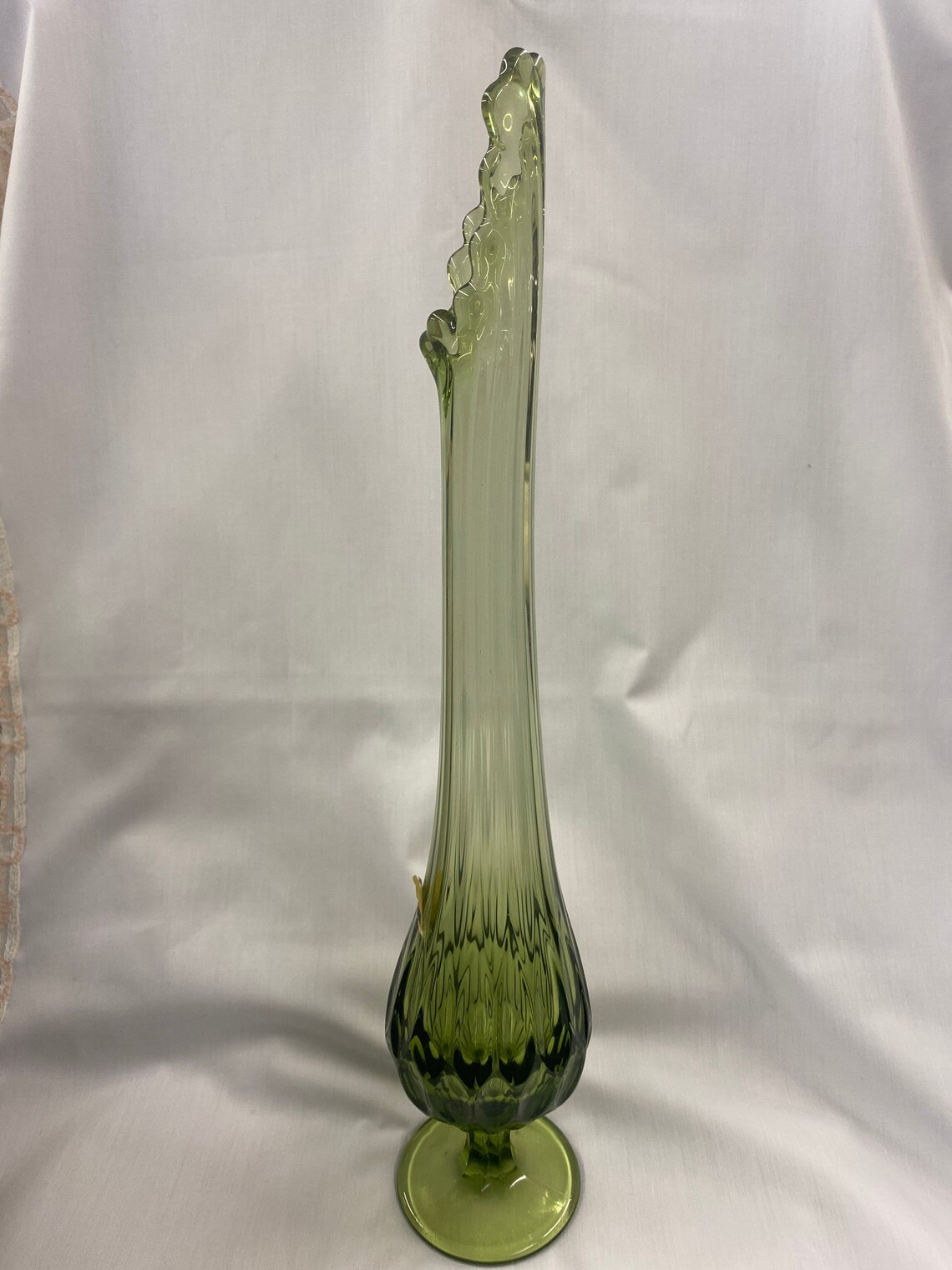 Fenton colonial green swung vase thumbnail pattern 138 Etsy