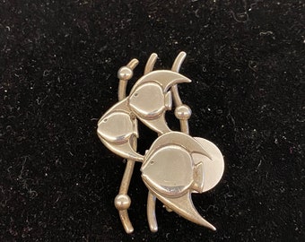 Sterling Fish Pin | Etsy