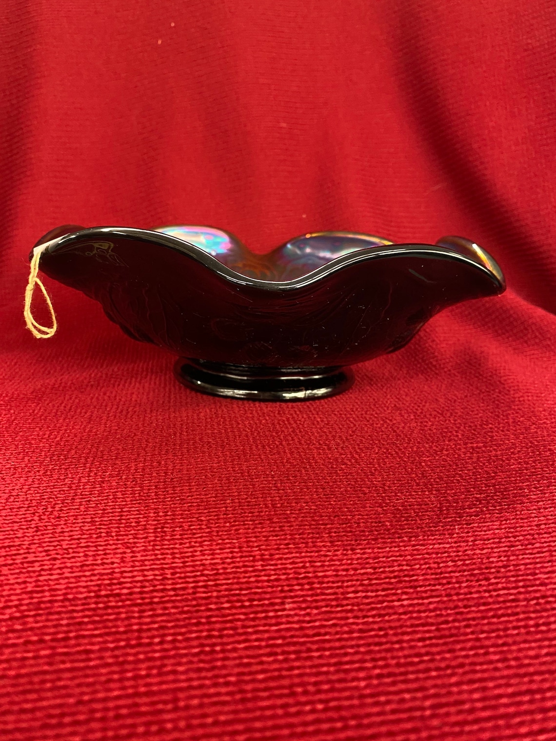 Fenton Iridescent purple carnival glass candy dish 41 Etsy