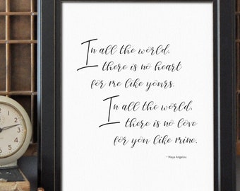 Love Poem, Quote Print, Wall Art (Digital Download)