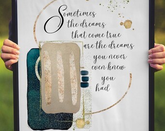 Abstract Quote Print | Inspirational Home Decor (Digital Download)