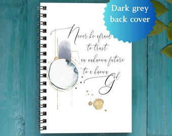 Inspirational Spiral Notebook, Graduation Gift, Abstract Design (6x8)