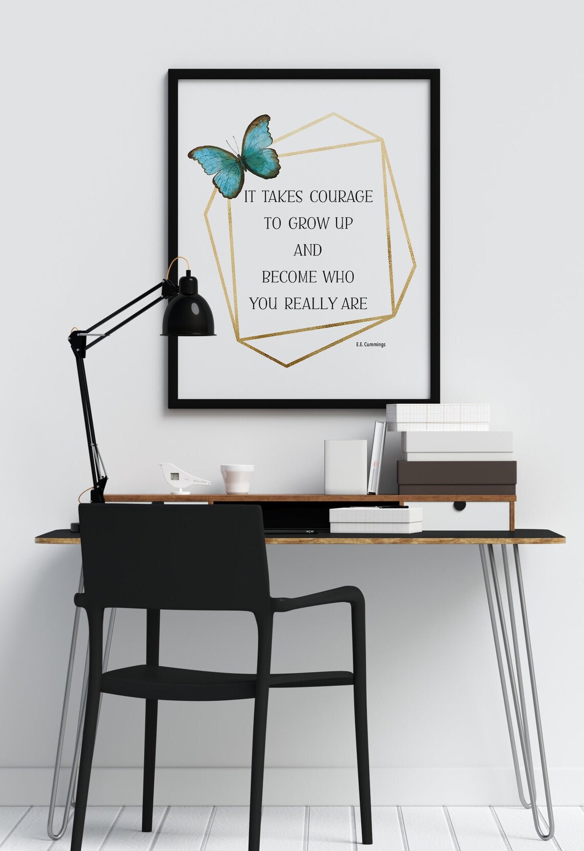 Bemoedigend citaat Het vergt moed om op te groeien en te