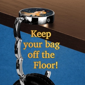 Purse or Bag Hangers for Table | 12 Designs | Glass Dome Bag Hook