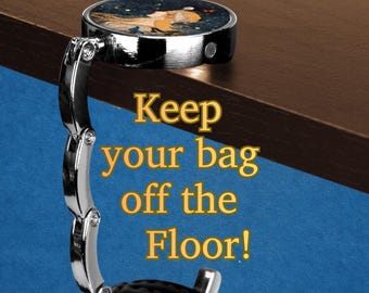 Purse or Bag Hangers for Table | 12 Designs | Glass Dome Bag Hook