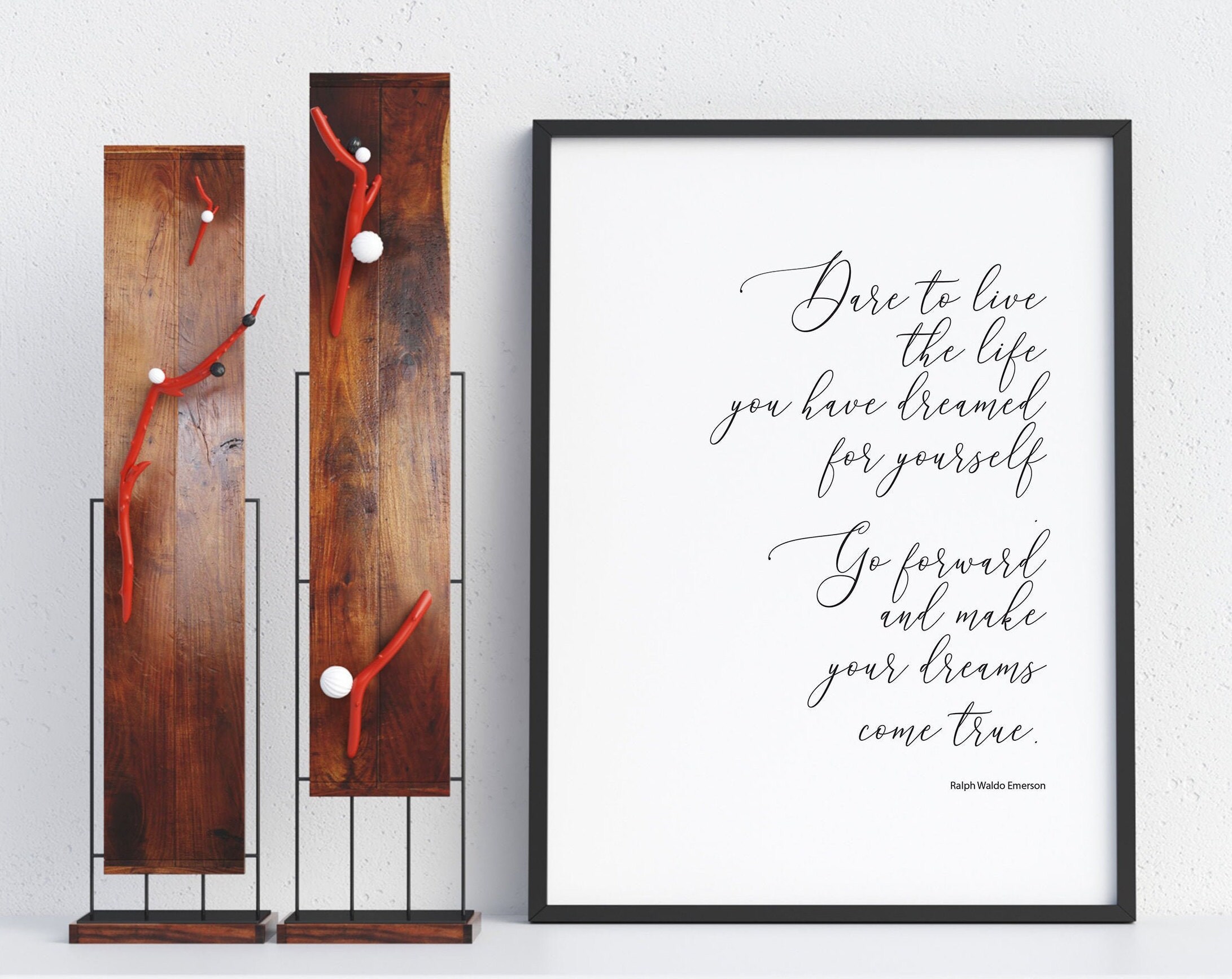Emerson Quote Watercolor Art Print | Inspirational Wall Decor (digital ...