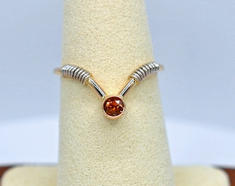 CITRINE RING in 14K Yellow Gold (Handcrafted)