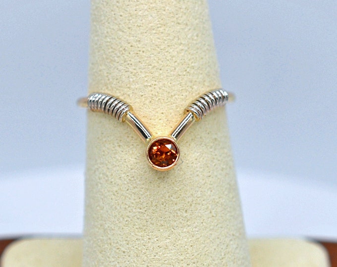 CITRINE RING in 14K Yellow Gold (Handcrafted)