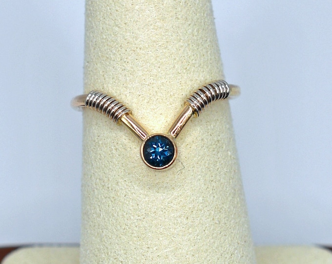TOPAZ RING in 14K Yellow Gold (Handcrafted)