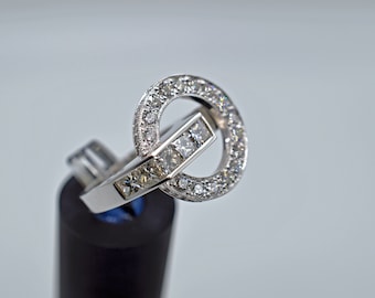 Diamond Ring (2.61ct.), 14K White Gold - Handcrafted