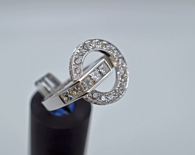 Diamond Ring (2.61ct.), 14K White Gold - Handcrafted