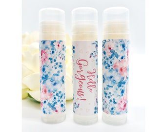 Gorgeous Flower Mothers Day Gift Bridesmaid Lip Balm Floral Bridesmaid Gifts Bridesmaid Chapstick Custom Baby Shower Favor Bridal Shower
