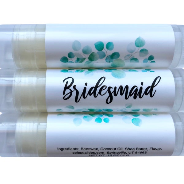 Bridesmaid Gifts Bridesmaid Chapstick Personalized Chapstick Bride Tribe Wedding Favors Bridesmaid Proposal Lip Balms Bridesmaid Lip Balm