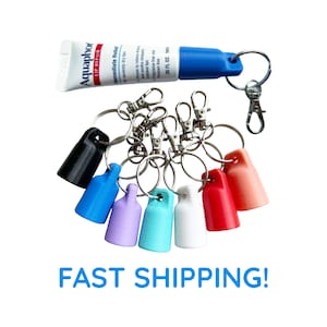 Aquaphor Keychain Cap for Aquaphor Lip Repair Tube 0.35 FL OZ (10mL) - 3D Printed Aquaphor Keychain Cap - Aquaphor Holder Keychain Cap