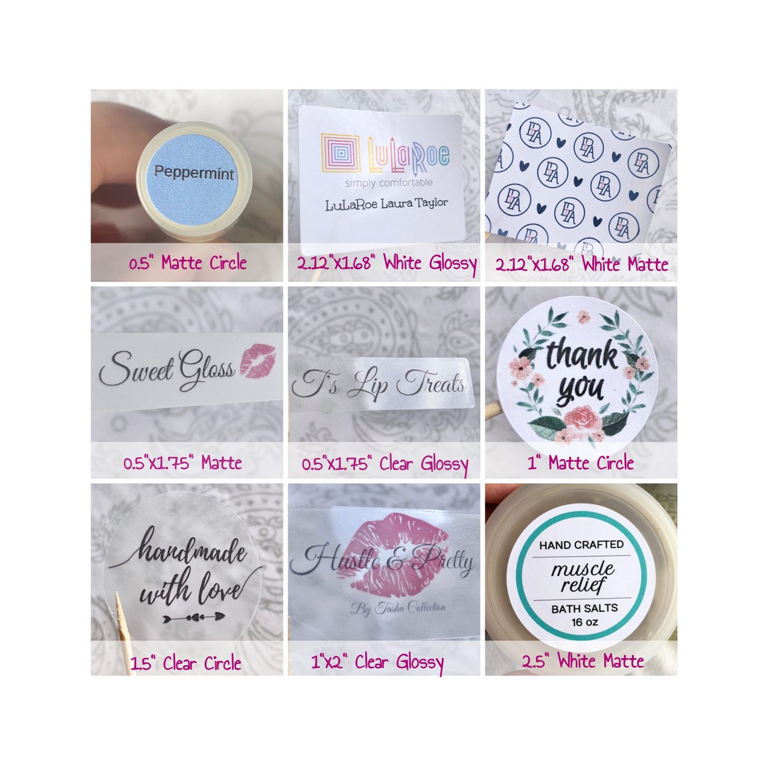 Custom Labels Custom Stickers Custom Logo Stickers Etsy
