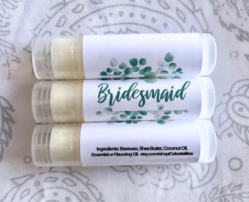 Bridesmaid Lip Balm Boho Floral Wedding Favor Bridesmaid Gifts Bridesmaid Chapstick Bridesmaid Gifts Cheap Bridesmaid Lip Balm Eucalyptus