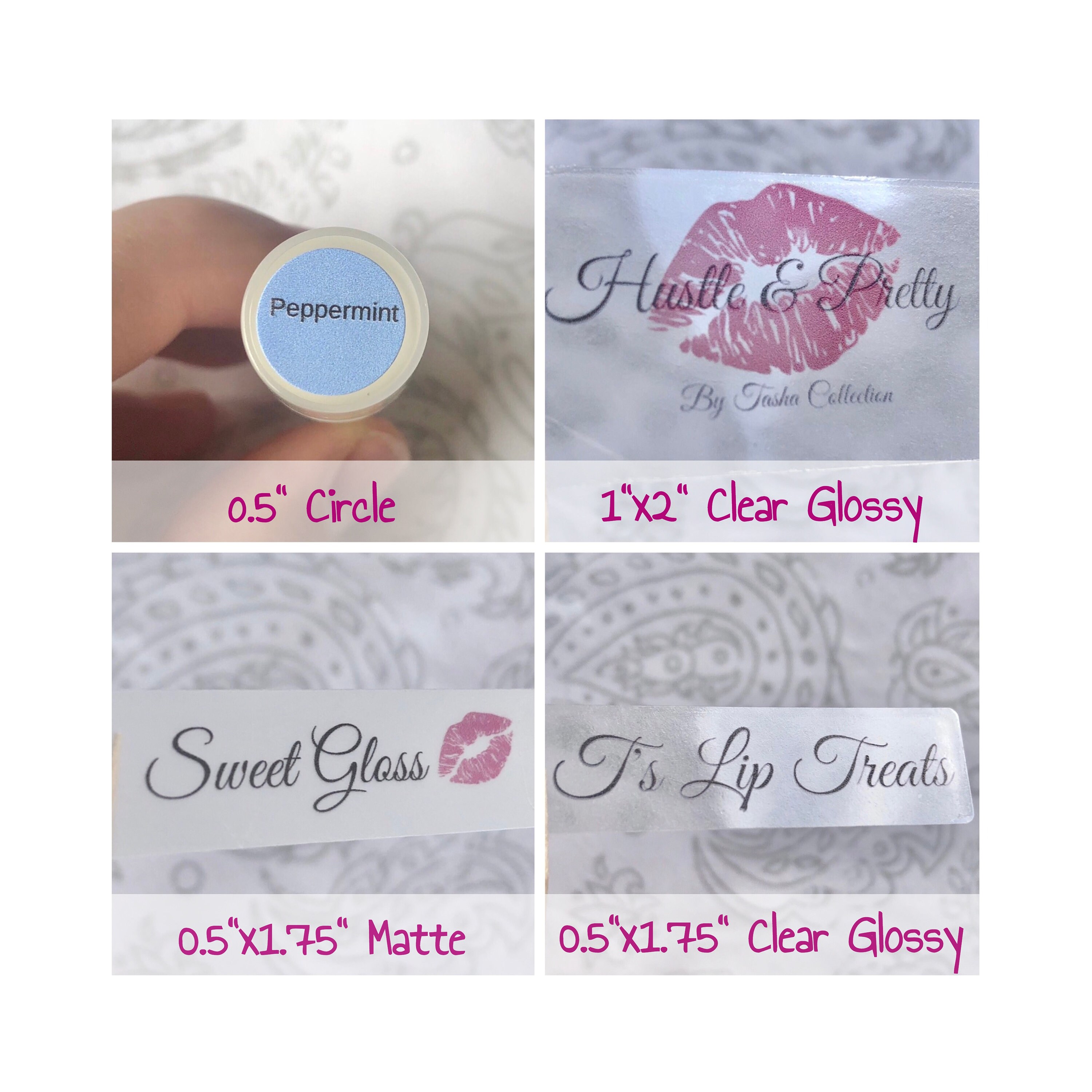 Lip Gloss Sticker Labels Custom Stickers Custom Lip Gloss Etsy