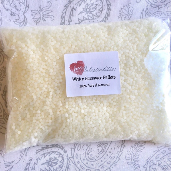Pure White Beeswax Pellets & Light Yellow Beeswax Triple Filtered Cosmetic Grade 100% Pure Natural Wholesale Bulk FAST FREE SHIPPING