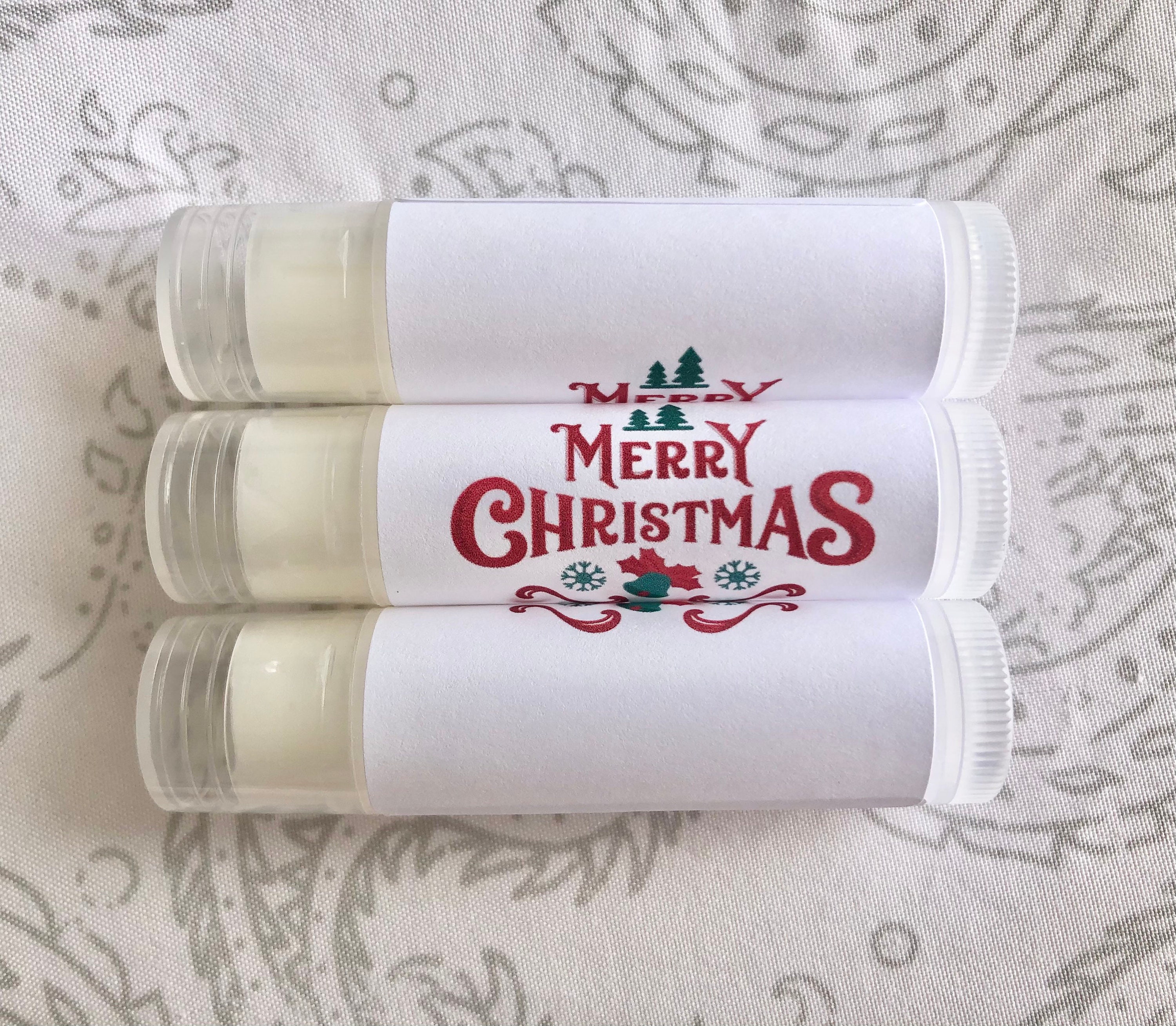 Christmas Lip Balm Custom Christmas Gifts Stocking Stuffers Etsy