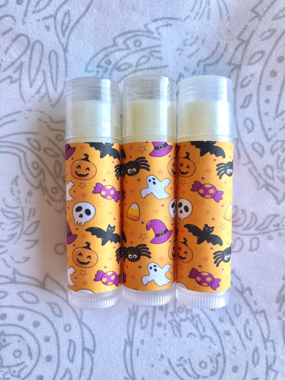 Halloween Lip Balm Custom Halloween Gifts Halloween Party - Etsy