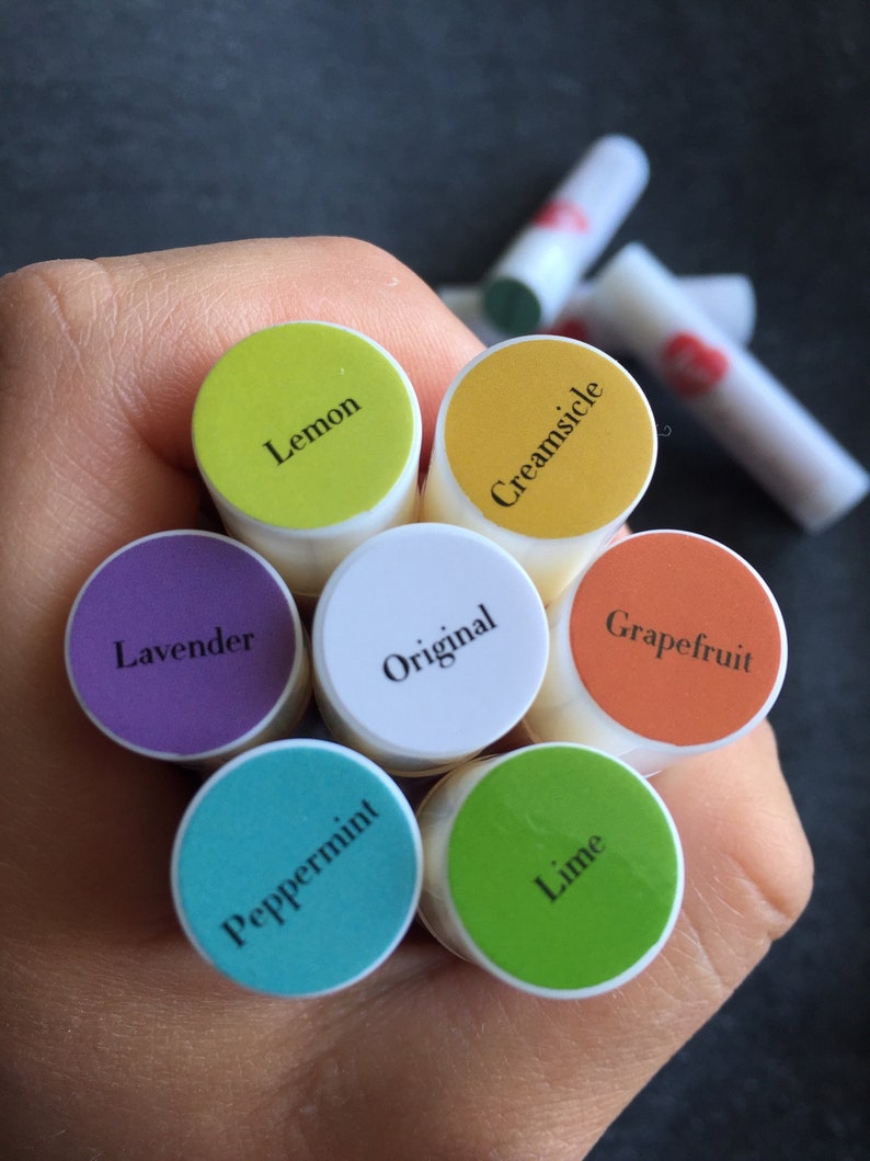 Lip Balm with Essential Oil Flavor Natural Lip Balms with Etsy