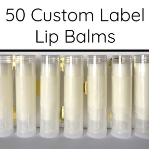 50 Custom Lip Balm Labels Custom Chapstick Labels Wholesale Lip Balm Bulk Lip Balm Wholesale Private Label Chapstick Personalized Chapstick