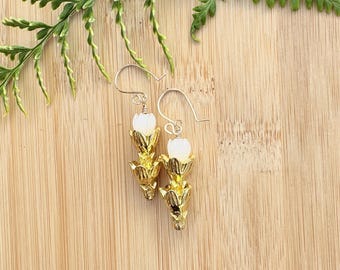Gold Pakalana Pikake Earring