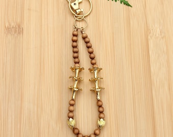 Gold Bag Charm Puakeikeni Pikake Australia Sandalwood
