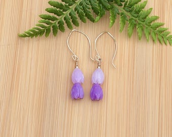 Gold Lilac Pikake Earrings