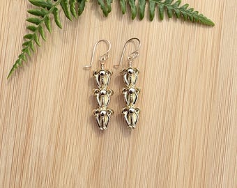 Gold Crown Flower Earring