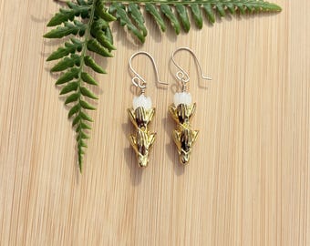 Gold Pakalana Pikake Earrings