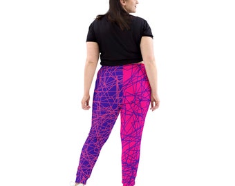 Berry Scribbled Pants
