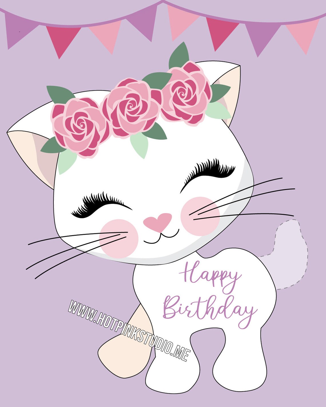 Pin the Tail on the Kitty / Cat Party Game DIY Party Game Etsy