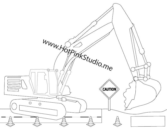 Tractor Digger Coloring Pages - Get Coloring Pages