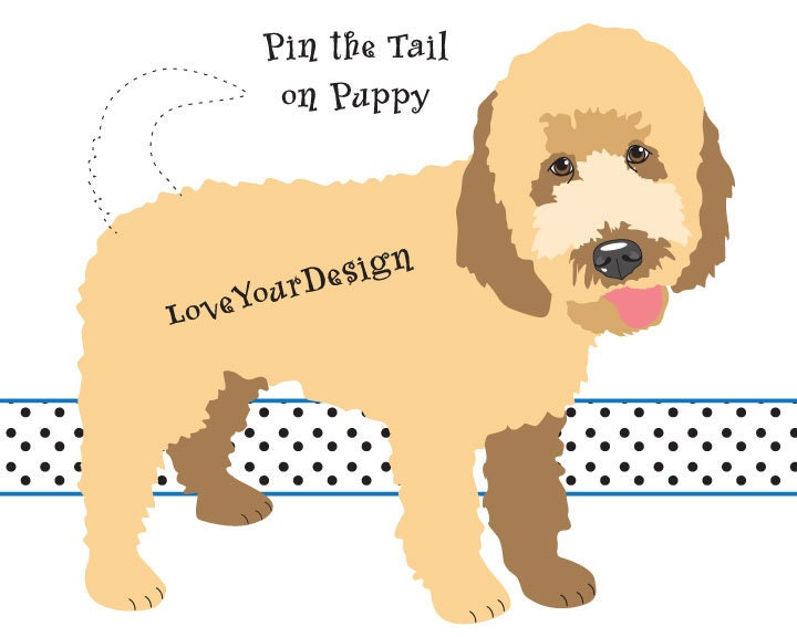Pin The Tail On The Dog Printable