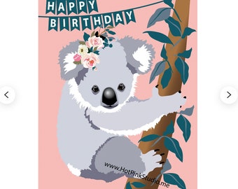 Koala GAME Pin the Tail on the Koala Birthday Party game & Free Koala coloring page Instant DOWNLOAD You PRINT