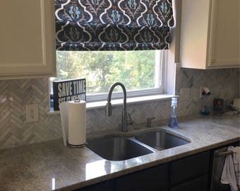 Custom Roman Shades Window Treatments By Sewlovelybykelly