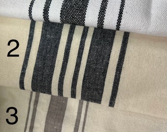 Farmhouse Roman Shade, Striped Fabric Included in Price!  Custom Made Roman Shade. Choose from our 3 farmhouse fabrics