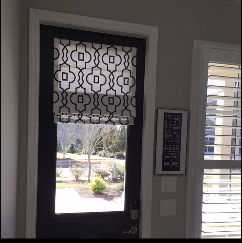 Roman Shade-Custom Blackout Window Treatment Option Classic style In Customer/'s Own Fabric