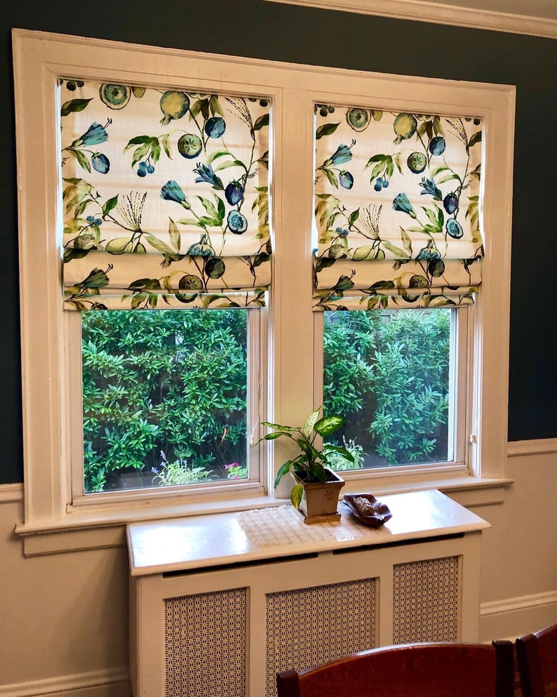 Beautiful Custom Roman Shade You provide the fabric of your Etsy